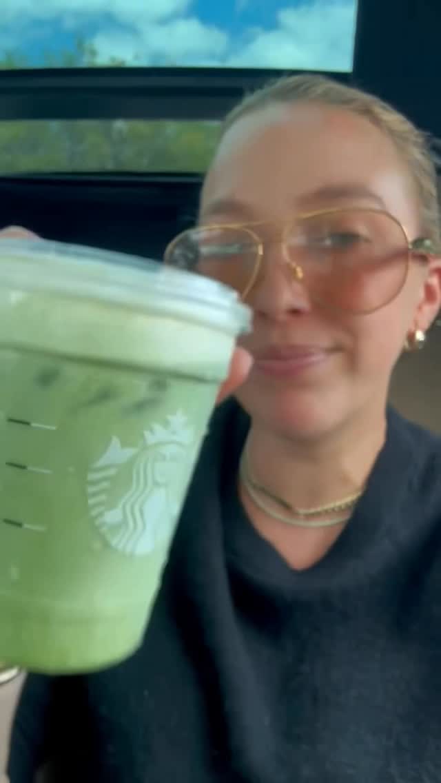 Instagram post by @jackieschimmel for Starbucks. Caption reads: Self care queen of suburbia is back with....