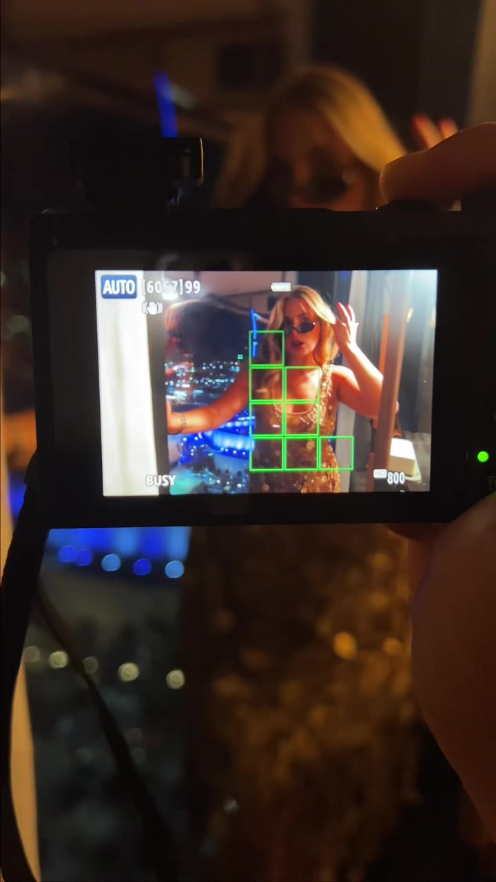 TikTok post by @carodeery for Moxy Hotels. Caption reads: Don’t forget to send me the pics! #ad #atthemoxy....