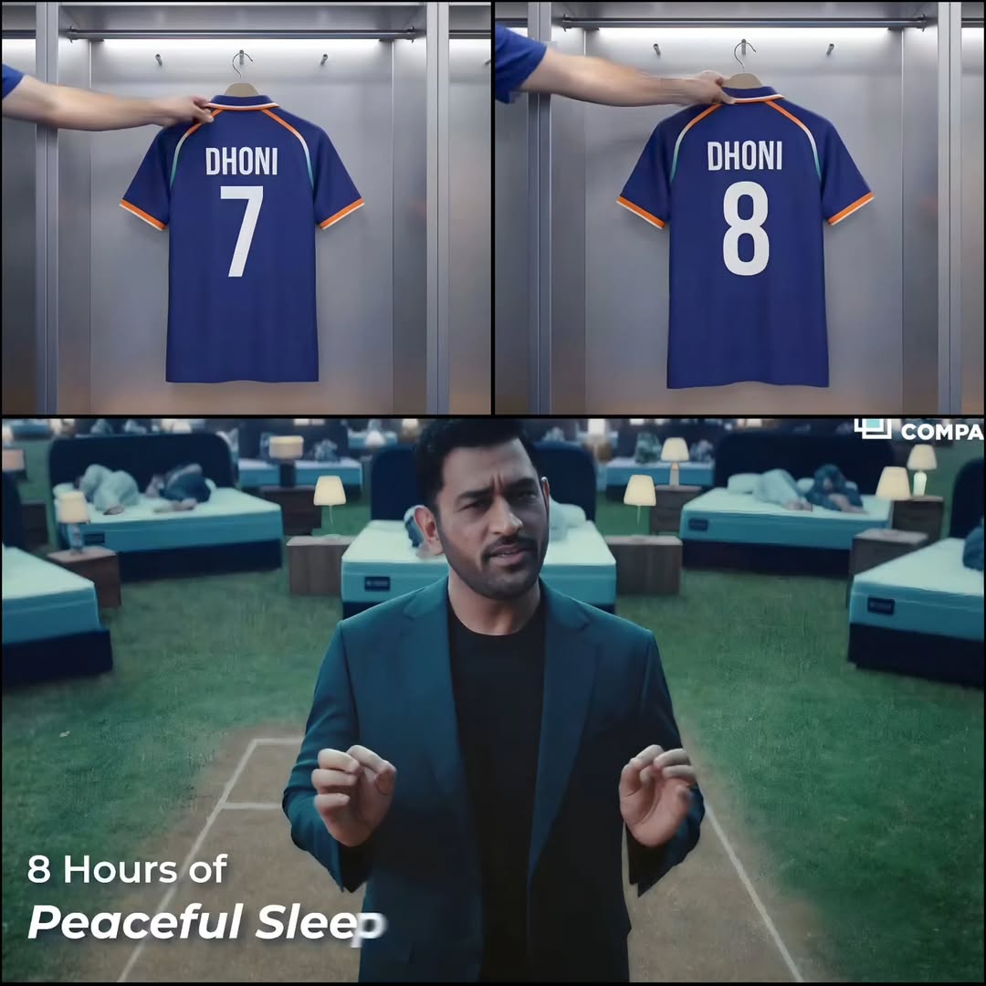 Instagram post by @telugu.msdians for The Sleep Company. Caption reads: That's an Ad 💥😌 📸 - @thesleepcompany_official....