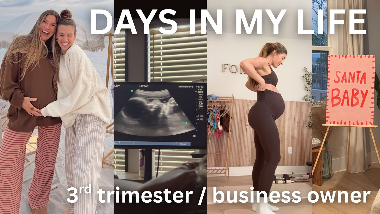 YouTube post by @brynleyjoyner for Honey Swim. Caption reads: VLOG: running a business & growing a baby!!!....