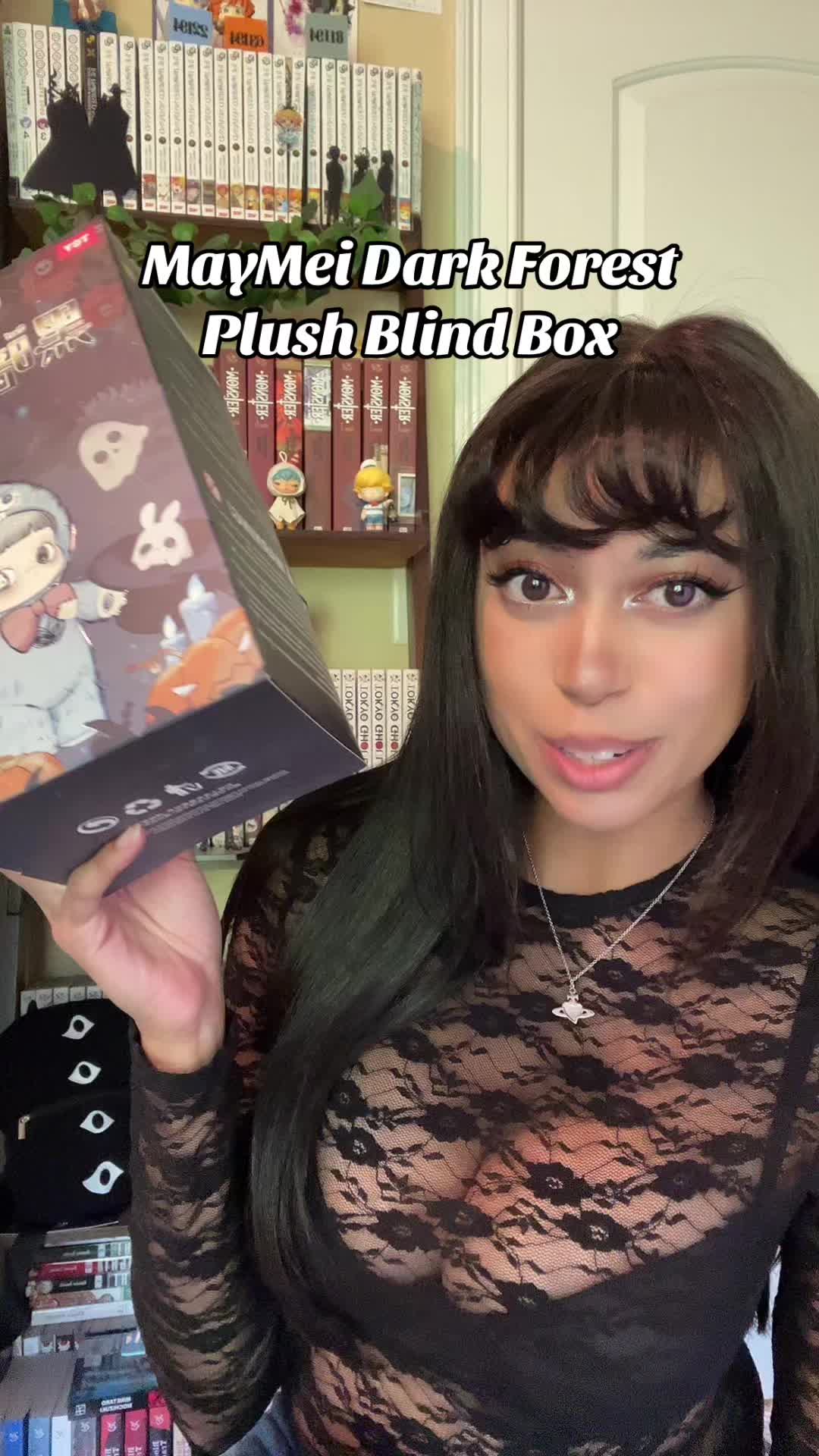 TikTok post by @nishathenerd for kikagoods. Caption reads: [...] blind box options, so thankfully @KikaGoods....