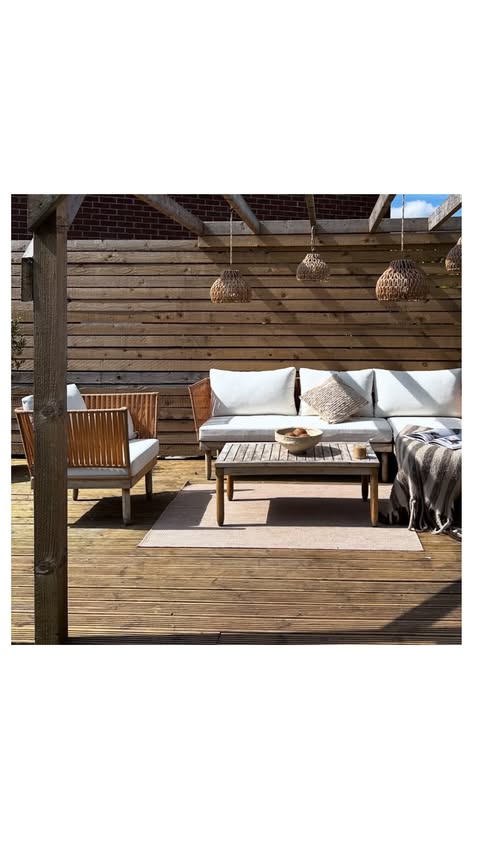 Instagram post by @joannes_home2 for B&M Stores. Caption reads: They’re back! 🥥🐚☁️ The viral bargain outdoor....