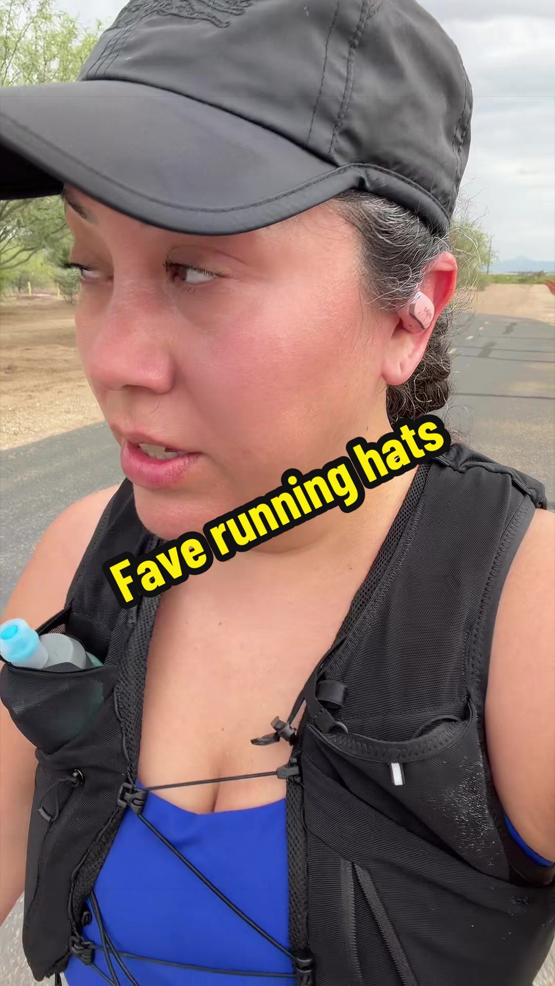 TikTok post by @itsmejosie81 for Sprints. Caption reads: I love these @Sprints Running hats! They have so....