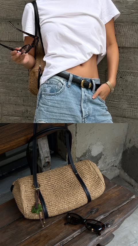 Instagram post by @tiff.gif for REVOLVE. Caption reads: [...] jorts 🌟 full look available on @revolve....