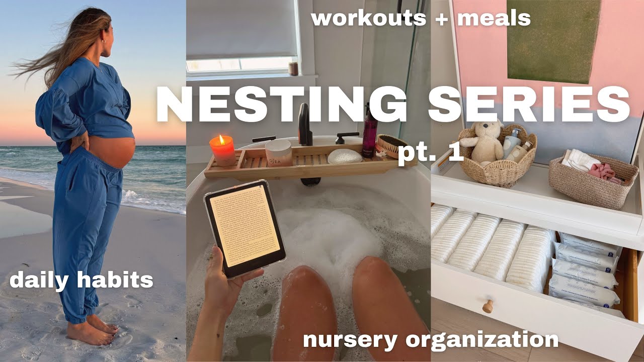 YouTube post by @brynleyjoyner for Honey Swim. Caption reads: pt 1. NESTING SERIES: nursery, birth chat,....