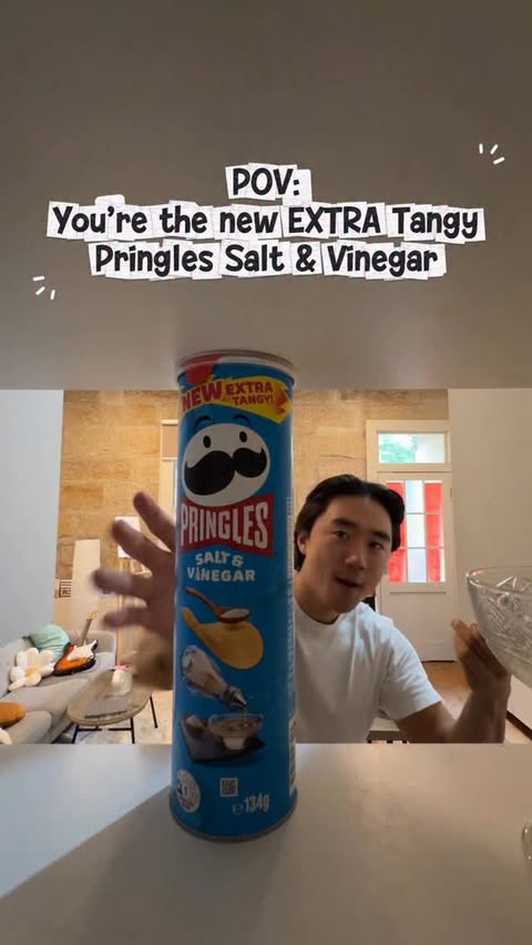 Instagram post by @thetonyrhee for Pringles. Caption reads: [...] this might just top the list. Pringles Extra....