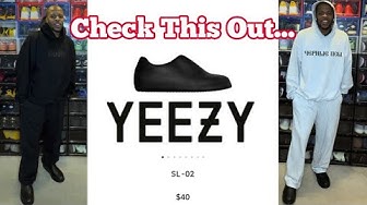 YouTube post by @Miltnificent for Fioboc. Caption reads: Yeezy SL-02 Review.