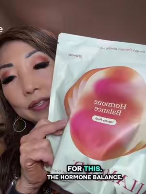 TikTok post by @coreencoco66 for Milamend. Caption reads: Milamend Hormone Balance Powder for Women - [...].