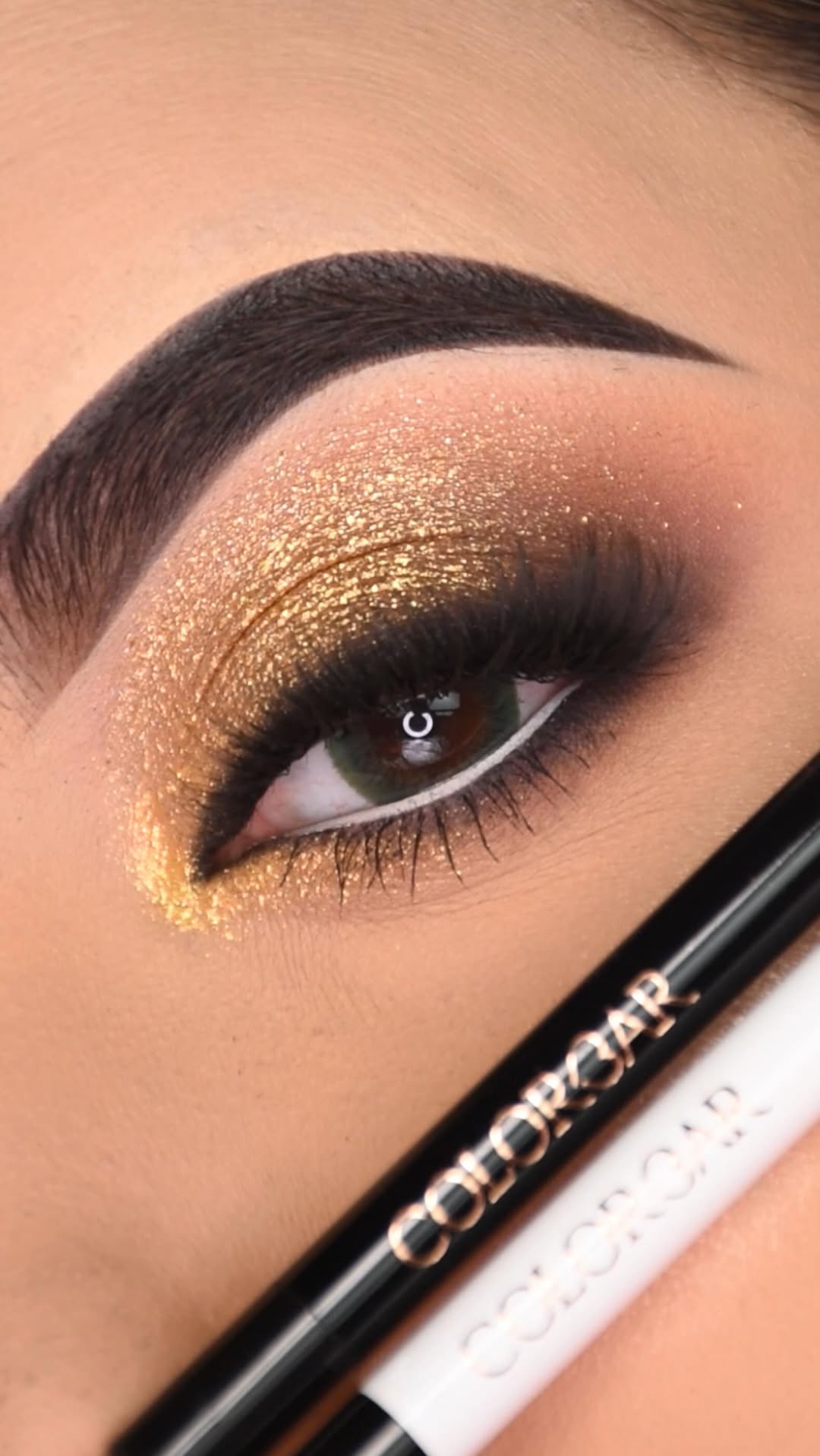 Instagram post by @batgirlekta for Colorbar Cosmetics. Caption reads: Let your eyes steal the spotlight on your big day....