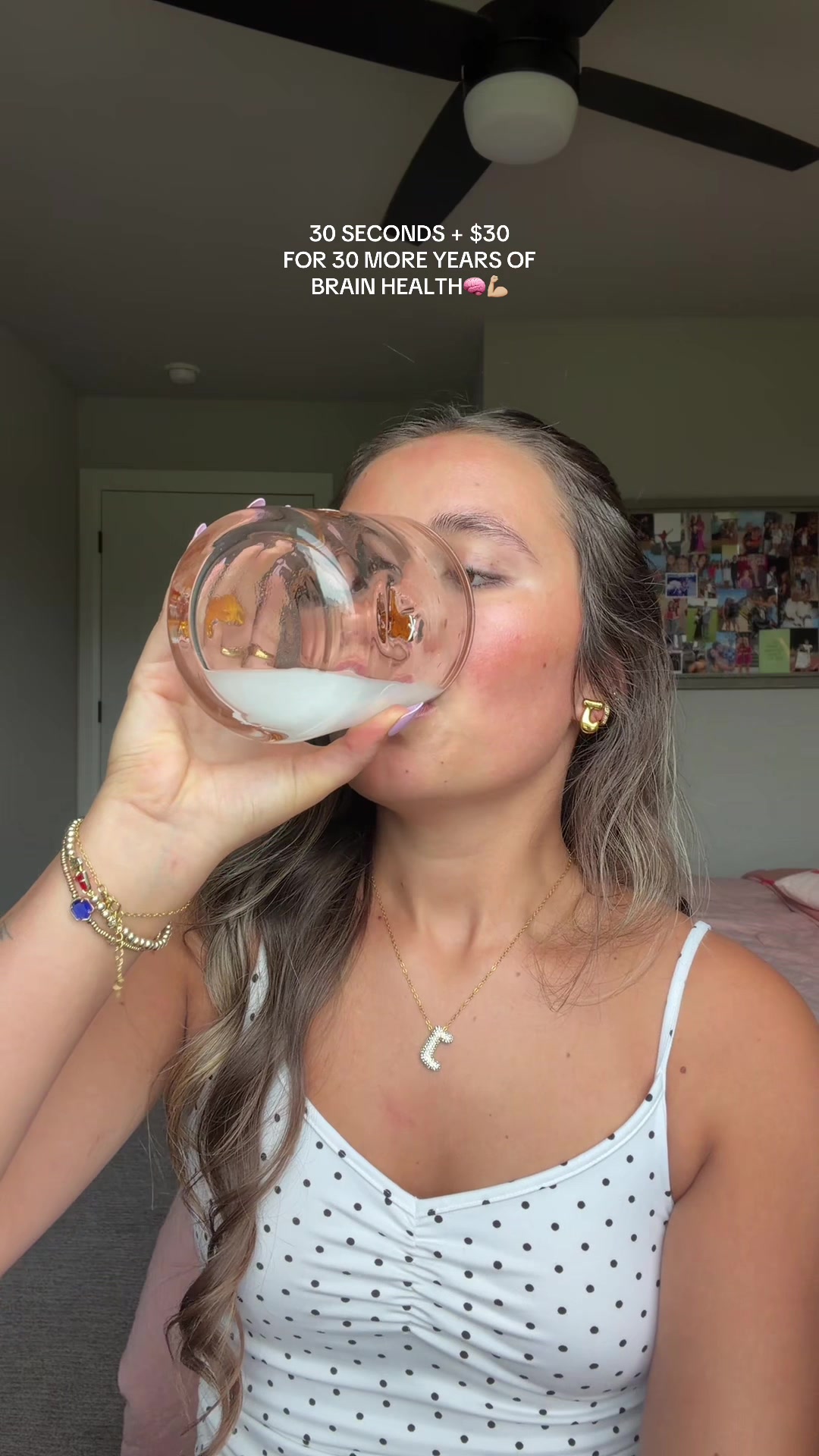 TikTok post by @jaykolesmittyvlogs for Bulk Supplements. Caption reads: [...] #brainhealth #brainhealthmatters....