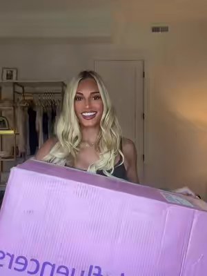 TikTok post by @notlaurenzona for Amazon Influencer ID. Caption reads: thank you so much! @Amazon Influencer Program use....