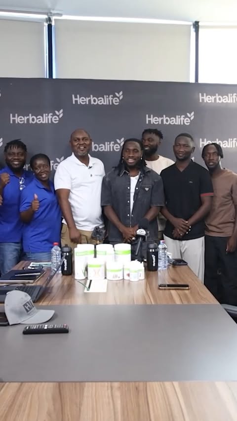 Instagram post by @joe_paintsil for Herbalife. Caption reads: 📢 NEW HERBALIFE X JOSEPH PAINTSIL PARTNERSHIP....
