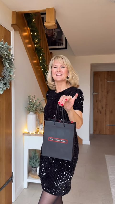 Instagram post by @acorn_barn_conversion for The Perfume Shop. Caption reads: [...] for the perfect Christmas gift, The Perfume....