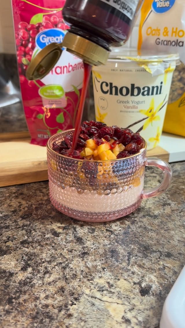 Instagram post by @marlabracey for Chobani. Caption reads: Trust me and 👆🏻 those arrows bc you’re gonna....