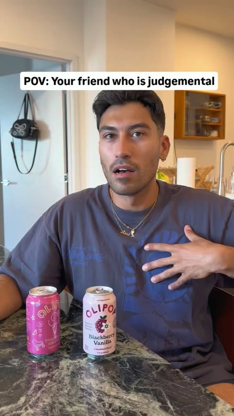 Instagram post by @ricotaquito for OLIPOP. Caption reads: [...] it's in their nature to judge @drinkolipop....
