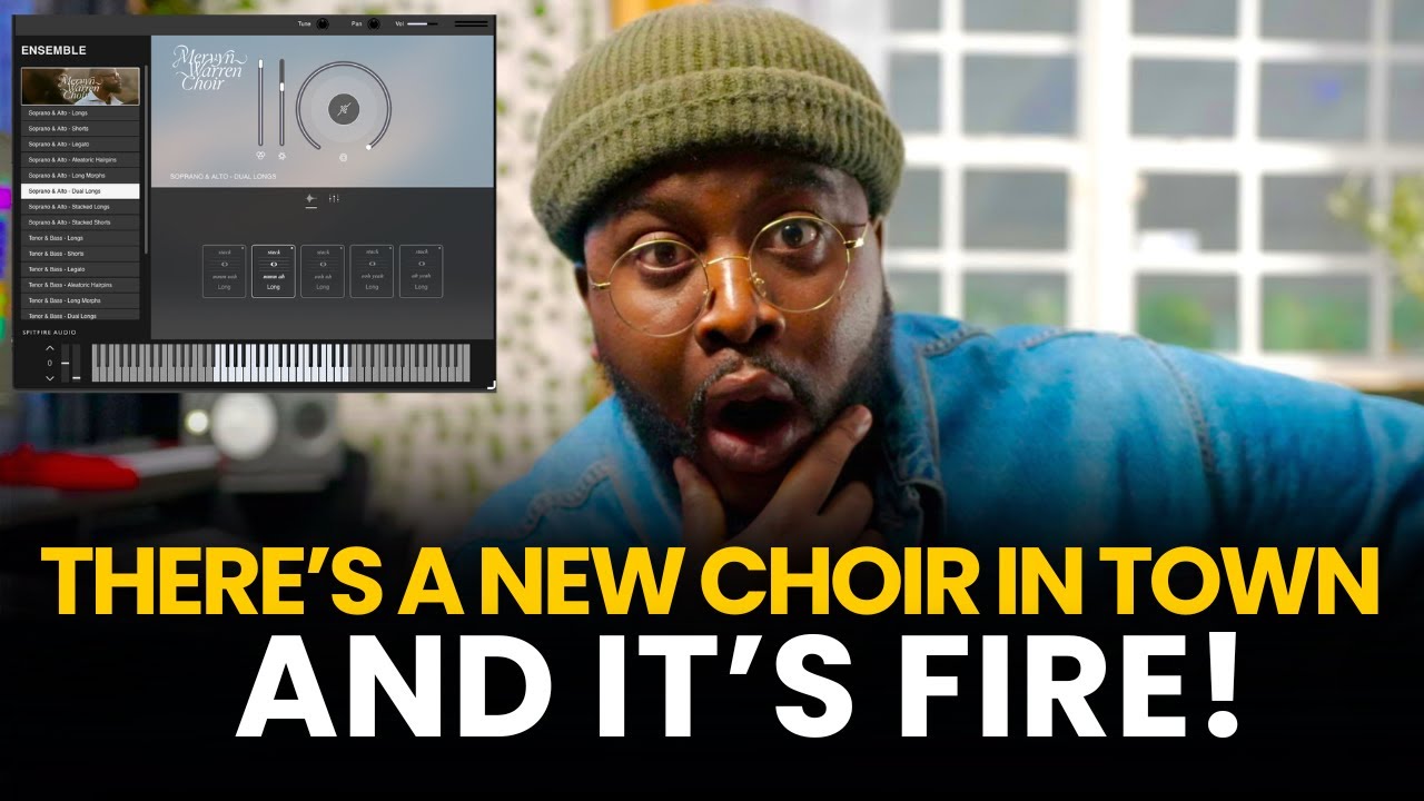 YouTube post by @RonGotTheRecipe for Spitfire Audio. Caption reads: Spitfire Audio Just Dropped a Game Changing Choir....
