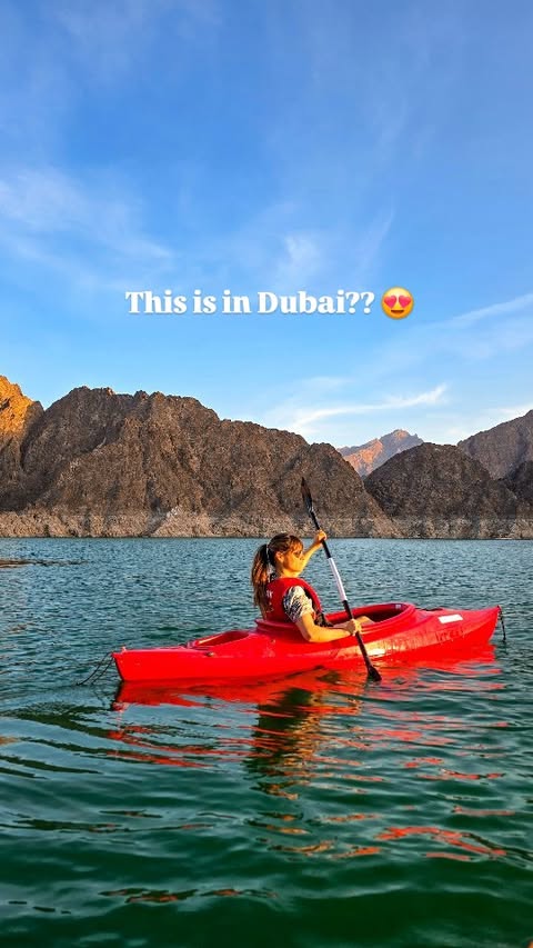 Instagram post by @wanderlust.nl for Visit Dubai. Caption reads: Did you know that you can find this peaceful,....