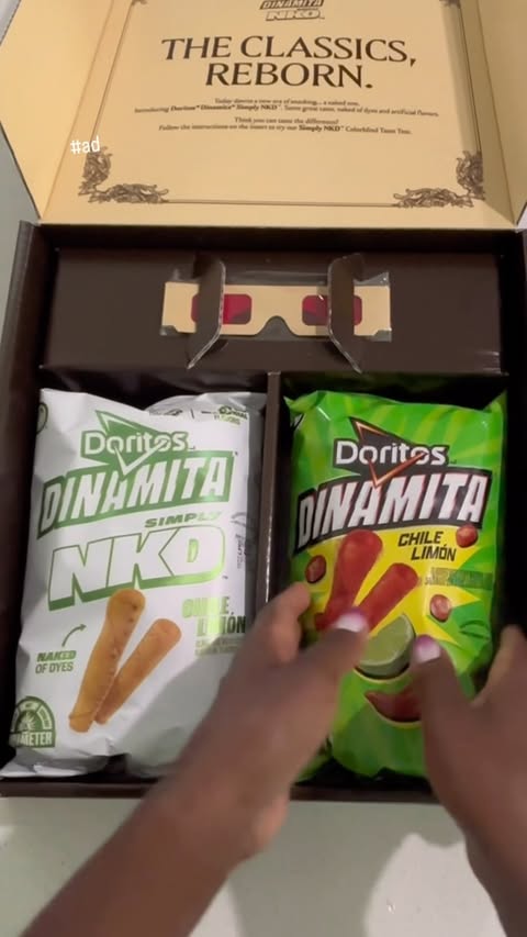 Instagram post by @pulverfam for Doritos. Caption reads: [...] led us to discover the new SIMPLY NKD....