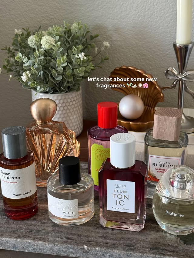 Instagram post by @coffee.and.concealers for Bon Parfumeur. Caption reads: yapping about perfumes >>> some new scents that....