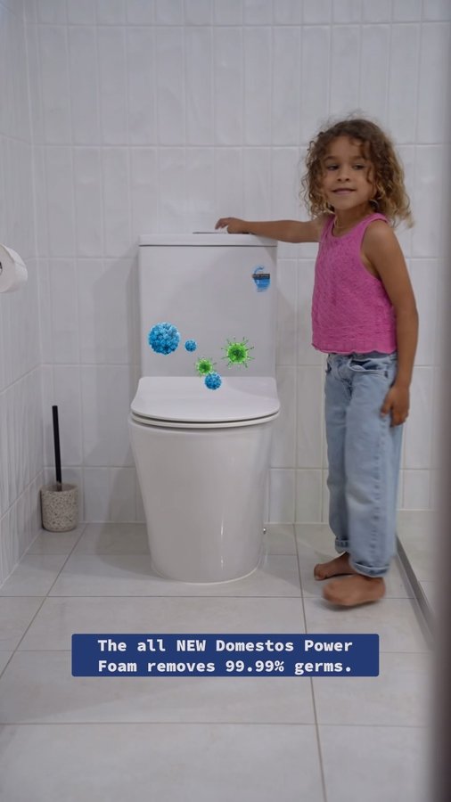 Instagram post by @tanna__tribe for Domestos. Caption reads: [...] you’re going to love!”

The all NEW Domestos....