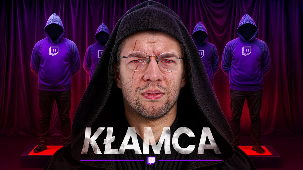 YouTube post by @YoshihitoMayo for Instant Gaming. Caption reads: KTÓRY STREAMER JEST NAJWIĘKSZYM KŁAMCĄ? 2.