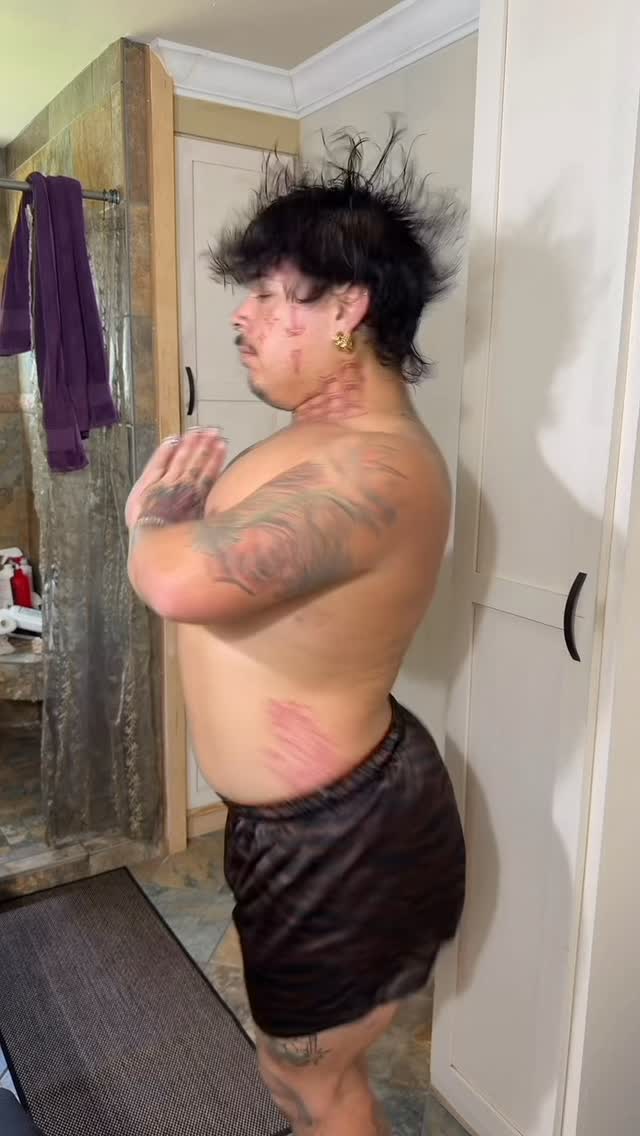 Instagram post by @mygayfabulousfarm for Savage X Fenty. Caption reads: Nothing like a good Pussycat Doll song to dance to....