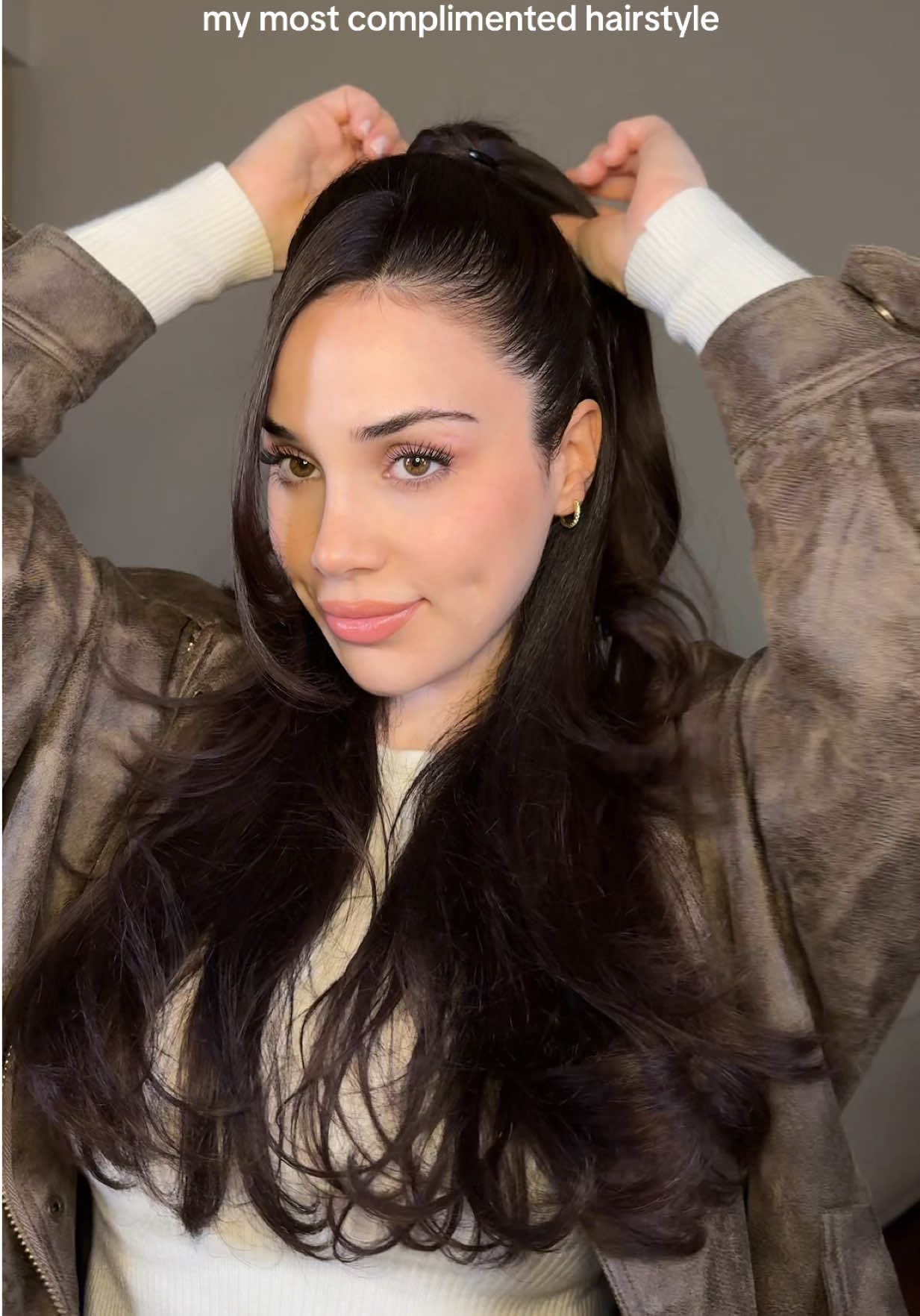 TikTok post by @aslinurakinci for T3 Micro. Caption reads: hairstyle i’m currently OBSESSED with....