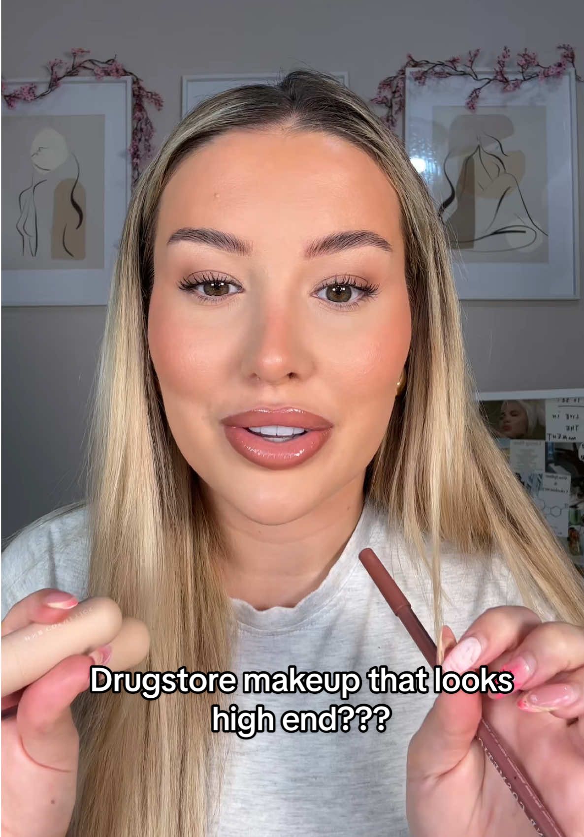 TikTok post by @alanajasminethomas for HNB Cosmetics. Caption reads: They currently have 40% off ✨✨ @HNB Cosmetics....