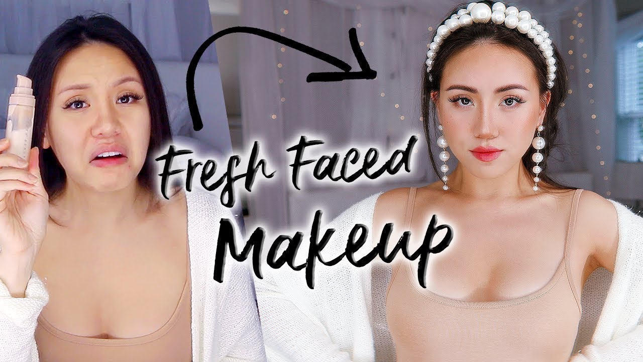 YouTube post by @lilitmac for Freck Beauty. Caption reads: EVERYDAY MAKEUP ROUTINE | Dewy, Fresh Faced Easy....