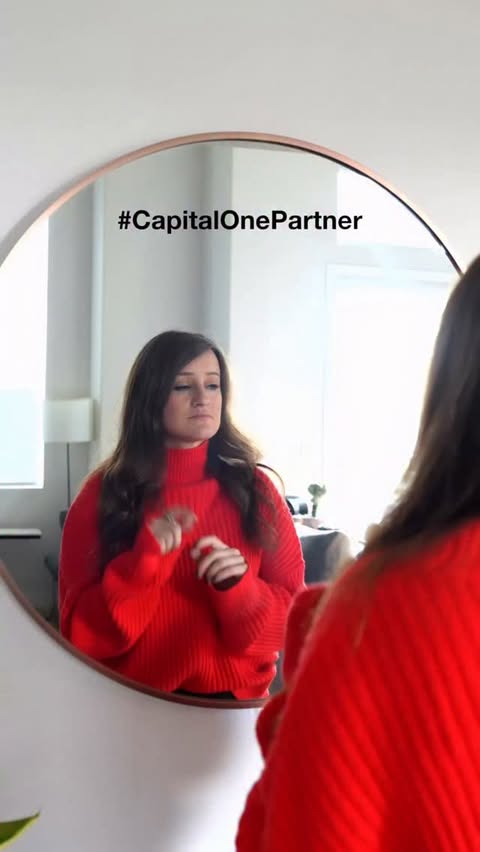 Instagram post by @jennaezarik for Capital One. Caption reads: [...] 2025 recap, but make it financial. 😂....