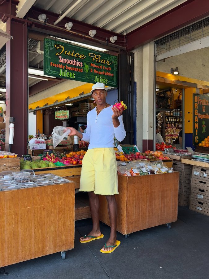 Instagram post by @ebbyybrown for Havaianas US. Caption reads: Fruits, Flip flops and fresh energy.....