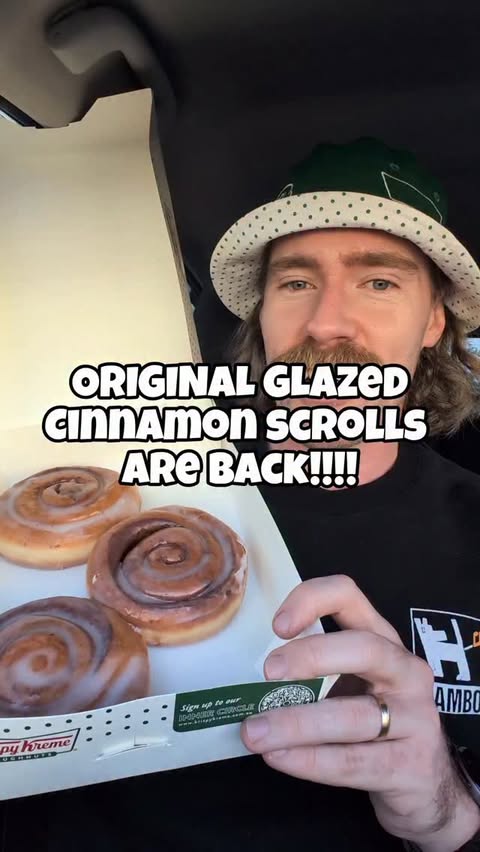 Instagram post by @issac_eatsalot for Krispy Kreme Doughnuts. Caption reads: @krispykremeaustralia have brought back their....