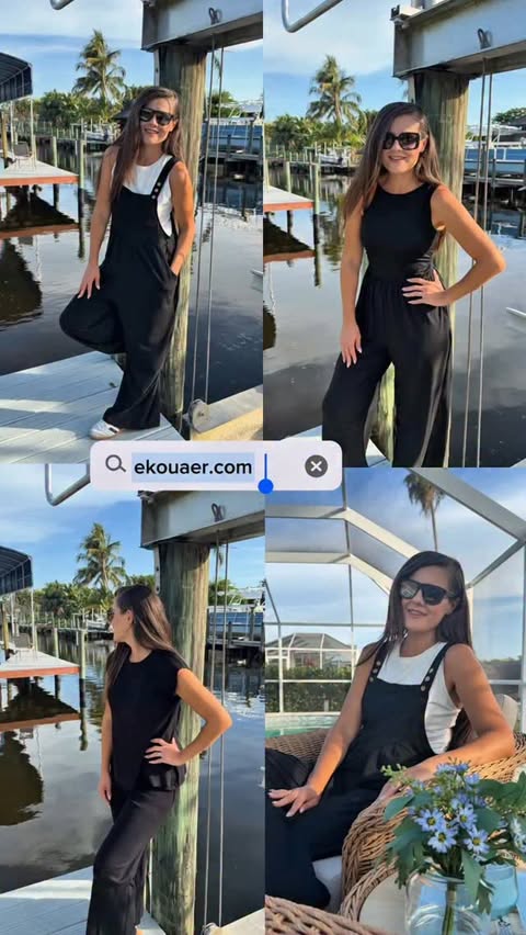 Instagram post by @thesunshinestatemom for Ekouaer. Caption reads: Soft, comfy, and so easy to style 🤍....