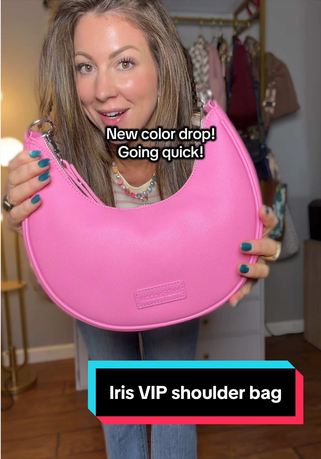 TikTok post by an influencer for Iris And Rainbow. Caption reads: @rainbowaffiliates @Rainbow Boutique LLC....