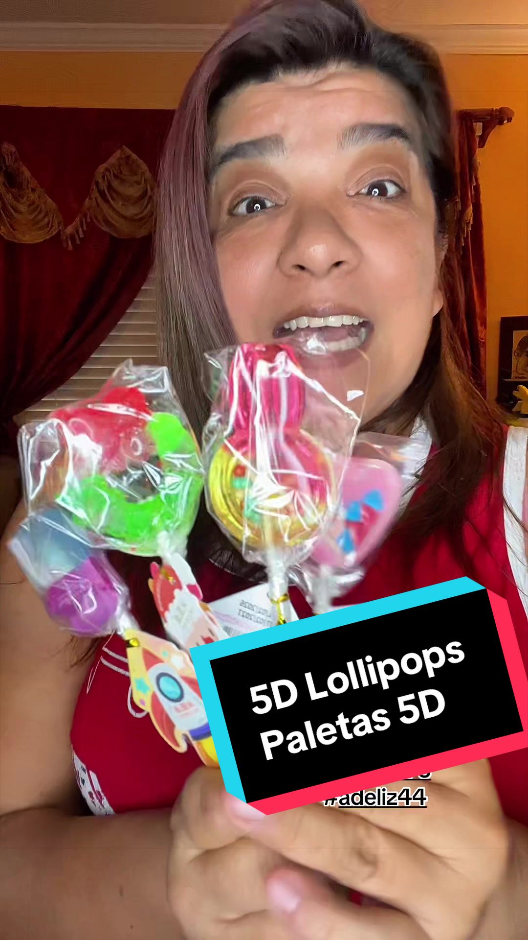 TikTok post by @adeliz44 for Happy Global Choice. Caption reads: [...] cero azucar, 5D hechas a mano de @HAPPY....