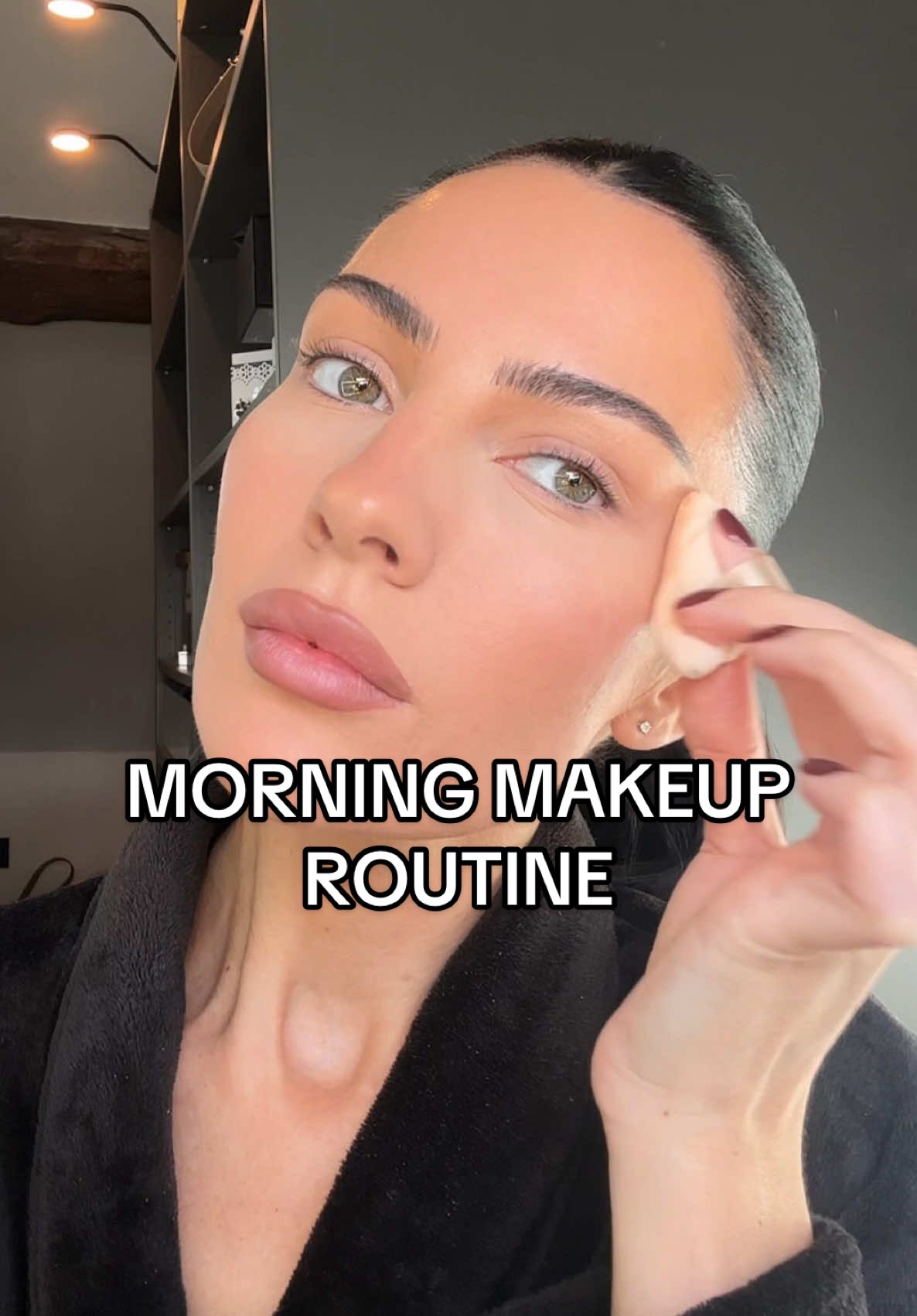 TikTok post by @iammisskda for HNB Cosmetics. Caption reads: [...] Beckham Beauty the foundation drops @HNB....