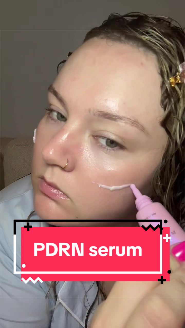 TikTok post by @scarlettadventuress for WNP_global. Caption reads: @WNP_global #pdrnserum #pdrn #serum #skincare....