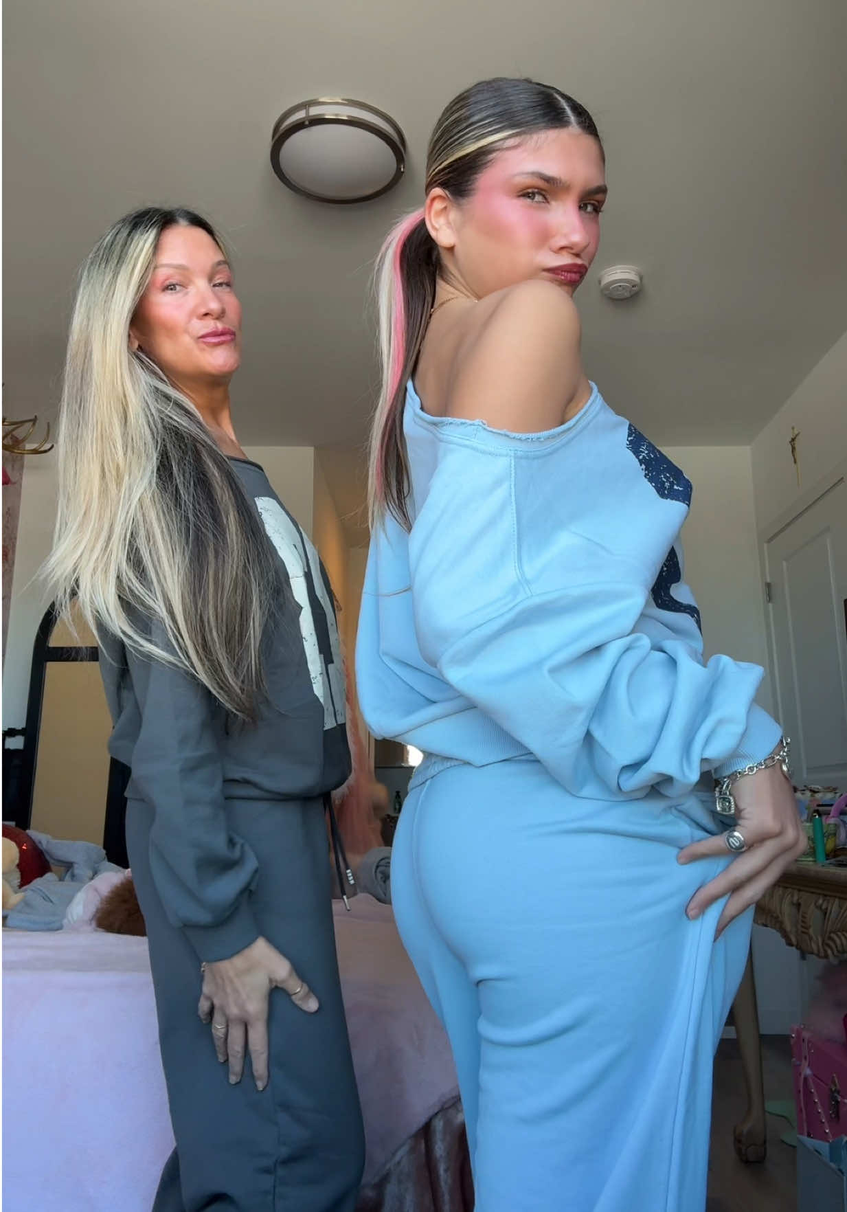 TikTok post by @thesydneybelle for Fashion Nova. Caption reads: [...] in their new fav sweats😍✨ @Fashion Nova ....