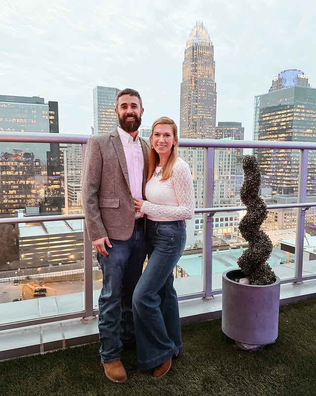 Instagram post by @purelypruitts for Wantable. Caption reads: Parents’ night out in the city ✨ Dinner, a comedy....