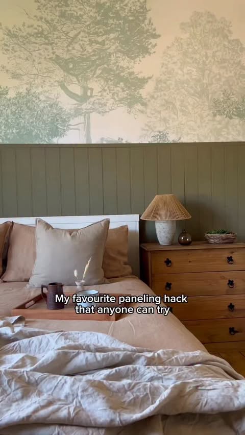 Instagram post by @casacrank for Wickes. Caption reads: DIY panelling HACK anyone can try!! 

I get so....