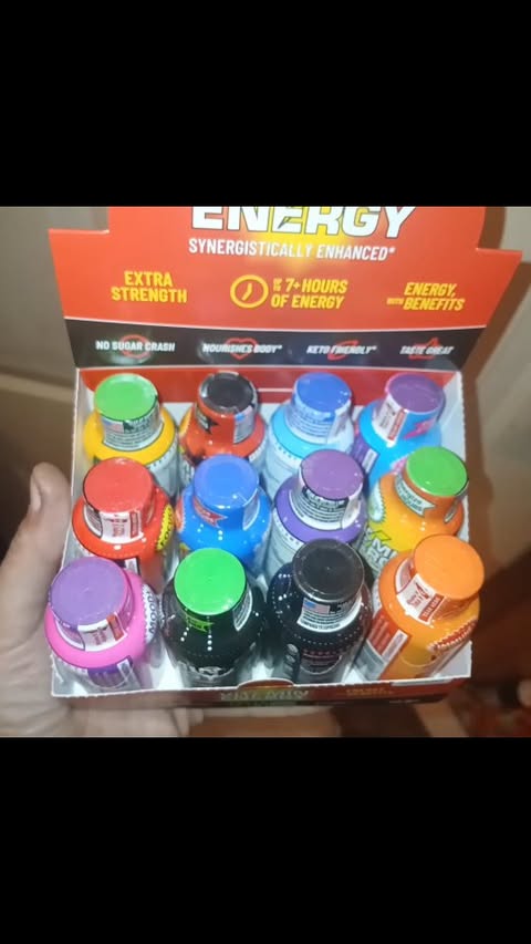 Instagram post by @lees.specialty.soda for Vitamin Energy. Caption reads: @VitaminEnergy Energy Shots

Synergistically....