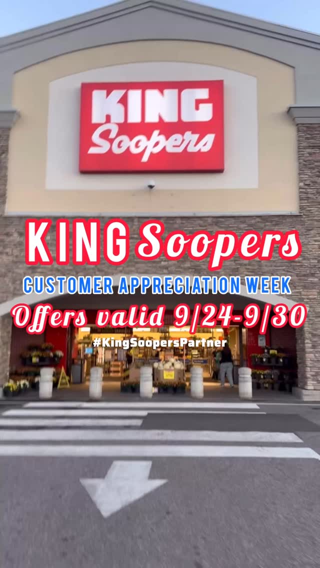 Instagram post by @coloradokidadventures for King Soopers. Caption reads: #ad It’s Customer Appreciation Week at....