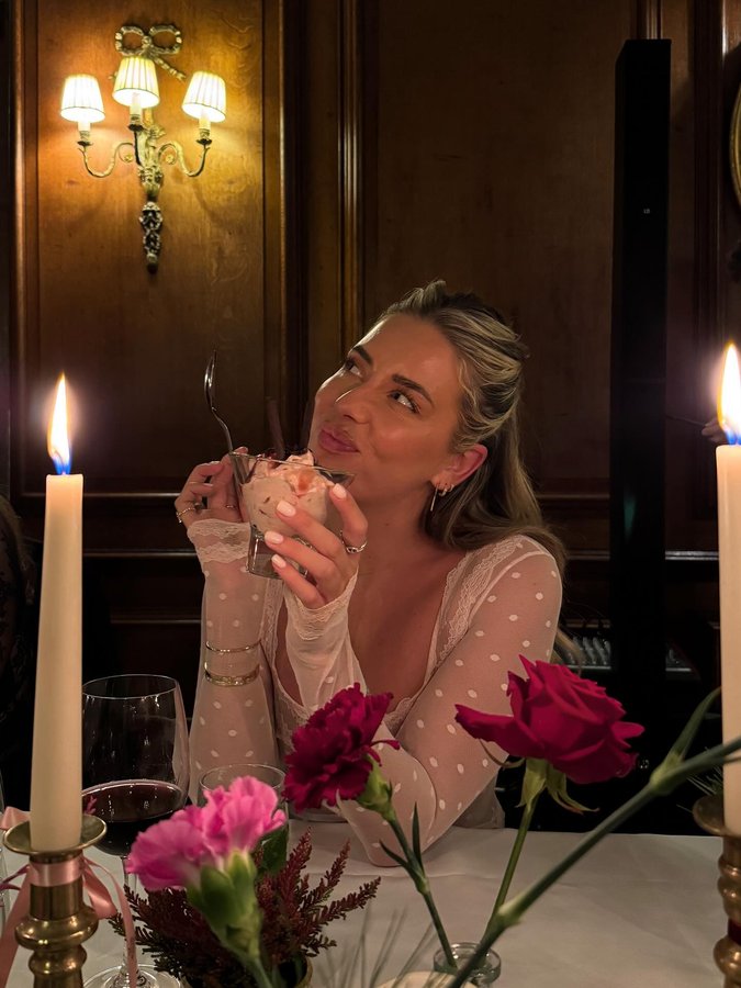 Instagram post by @alishalemayx for Boux Avenue. Caption reads: so easy to fall in love 💞🕯️🏹🫶🏼 use my....