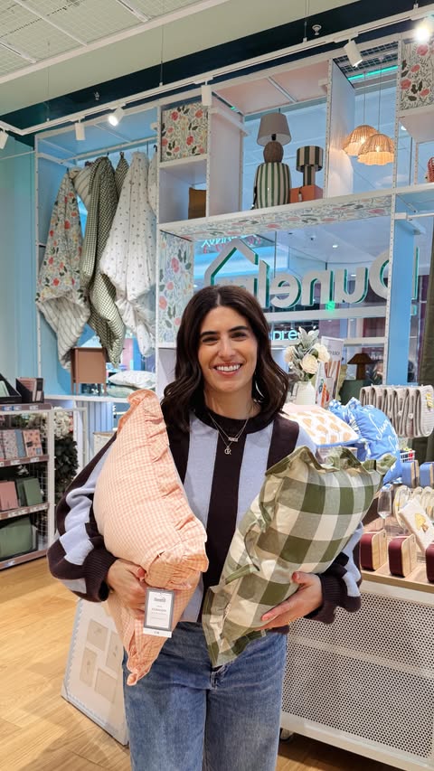 Instagram post by @lilypebbles for Dunelm. Caption reads: ad Come shopping with me at @dunelmuk 🌷​ ​ After....