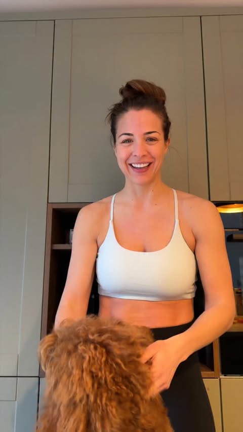 Instagram post by @glouiseatkinson for Symprove. Caption reads: AD The feeling when you start taking care of your....