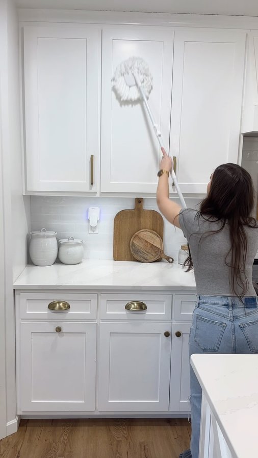 Instagram post by @mykawise for The Home Edit. Caption reads: [...] your cabinets? Game. Changer. 
The....