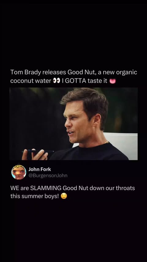 Instagram post by @wtfleaks for Gopuff. Caption reads: Tom Brady wants you to try his Good Nut @gopuff....
