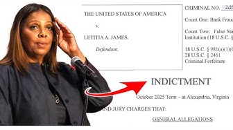 YouTube post by @NateTheLawyer for Crypto.com. Caption reads: The Evidence Against Letitia James | Is She Going....