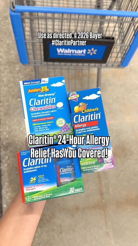 Instagram post by @walmartbargains for New Engen Creators. Caption reads: #ClaritinPartner Allergy season is here! 🤧🍂 Good....