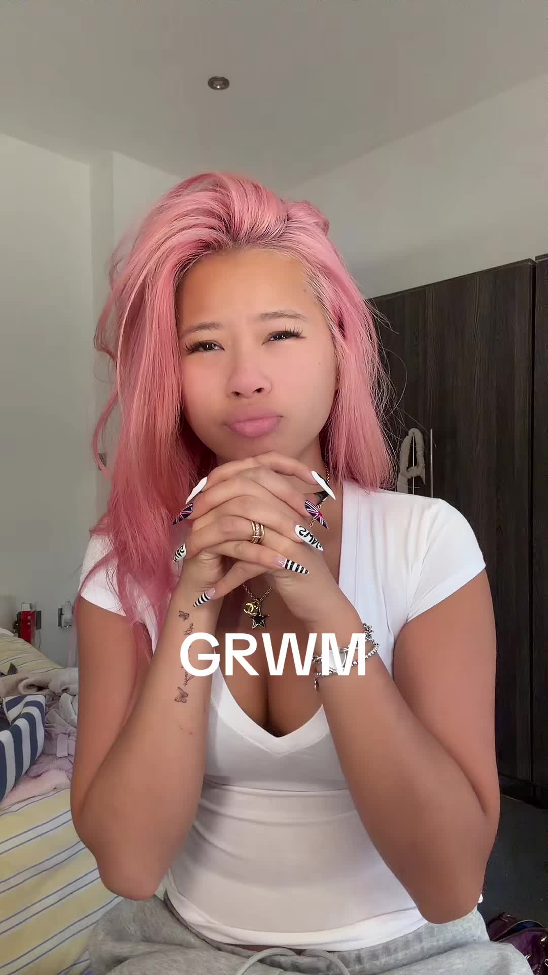 TikTok post by @katiefanggg for ESW Beauty. Caption reads: Soooo excited for you guys to try @ESW Beauty....